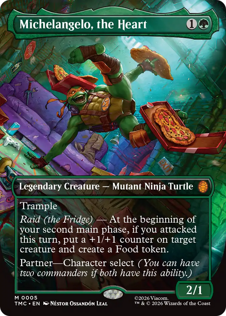 Michelangelo, the Heart (Borderless) [Teenage Mutant Ninja Turtles Commander] | Total Play