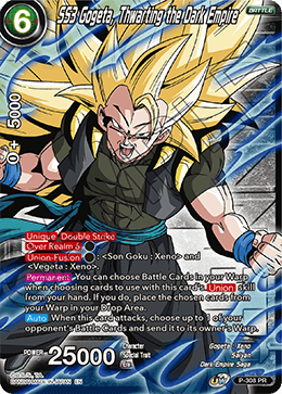 SS3 Gogeta, Thwarting the Dark Empire (Winner Stamp) (P-308_PR) [Tournament Promotion Cards] | Total Play