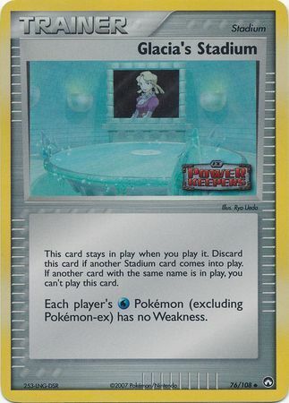 Glacia's Stadium (76/108) (Stamped) [EX: Power Keepers] | Total Play