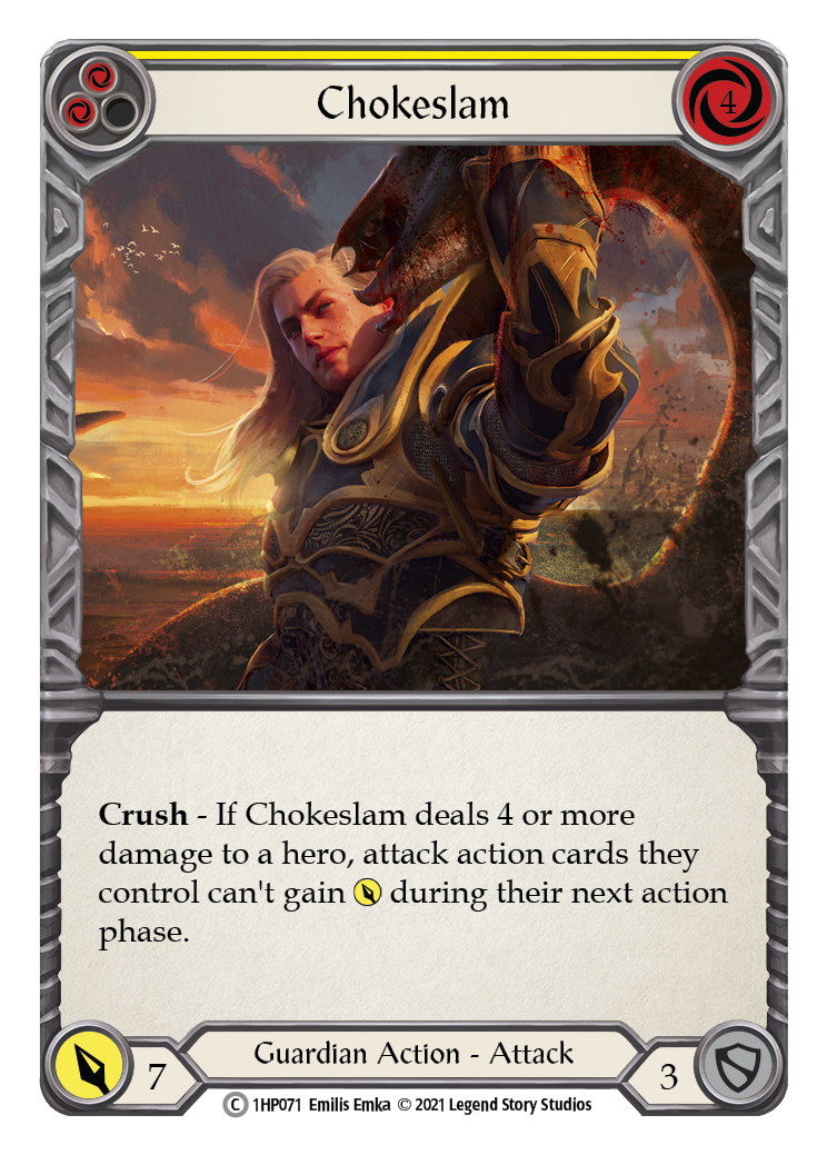 Chokeslam (Yellow) [1HP071] (History Pack 1) | Total Play