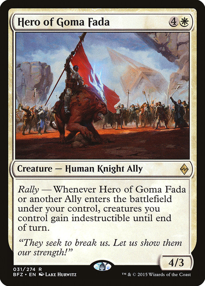 Hero of Goma Fada [Battle for Zendikar] | Total Play