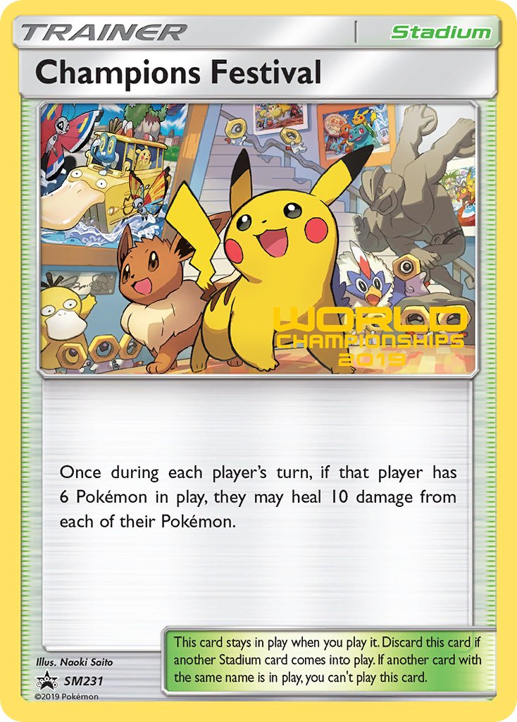 Champions Festival (SM231) (Champion 2019) [Sun & Moon: Black Star Promos] | Total Play