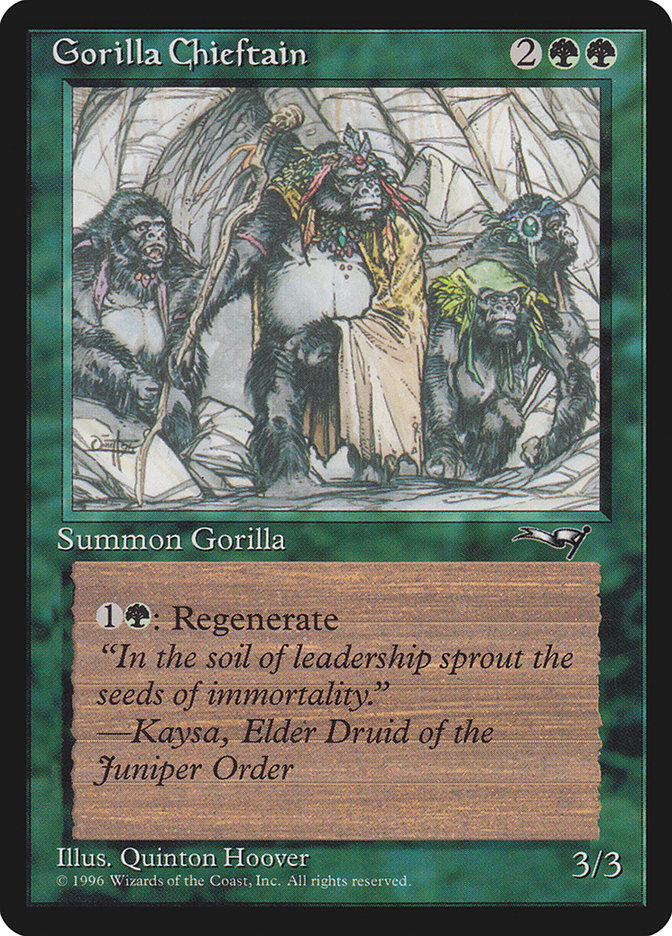 Gorilla Chieftain (Four Gorilla Art) [Alliances] | Total Play