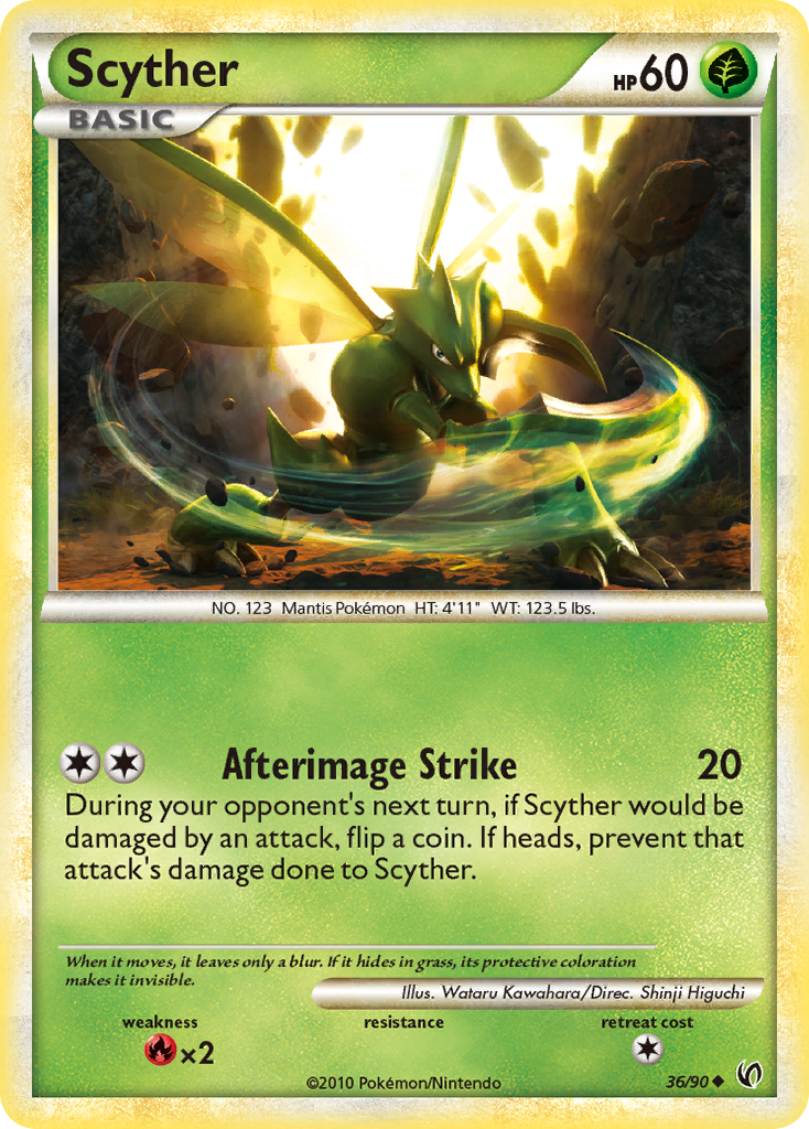 Scyther (36/90) [HeartGold & SoulSilver: Undaunted] | Total Play