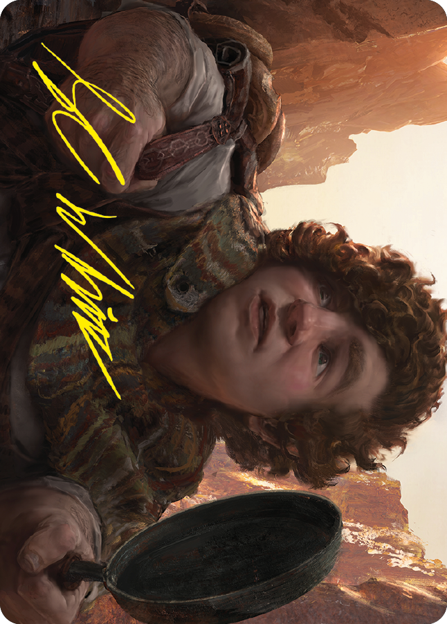 Sam, Loyal Attendant Art Card (Gold-Stamped Signature) [The Lord of the Rings: Tales of Middle-earth Art Series] | Total Play