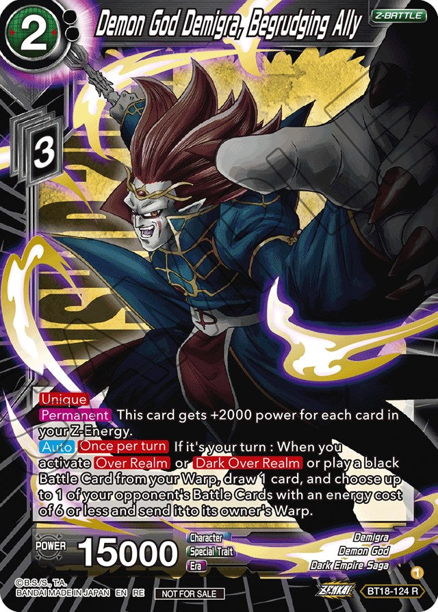 Demon God Demigra, Begrudging Ally (Championship 2022) (BT18-124) [Promotion Cards] | Total Play