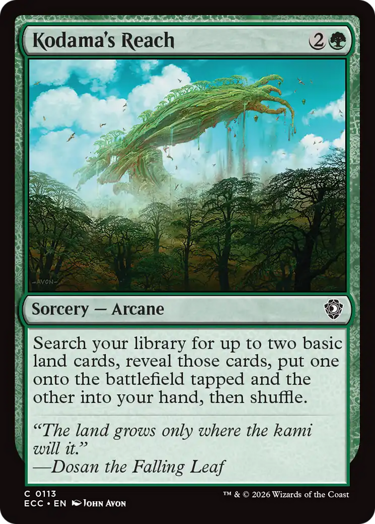 Kodama's Reach [Lorwyn Eclipsed Commander] | Total Play