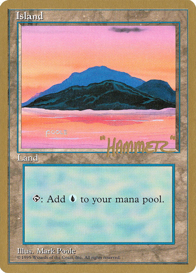 Island (shr369) (Shawn "Hammer" Regnier) [Pro Tour Collector Set] | Total Play
