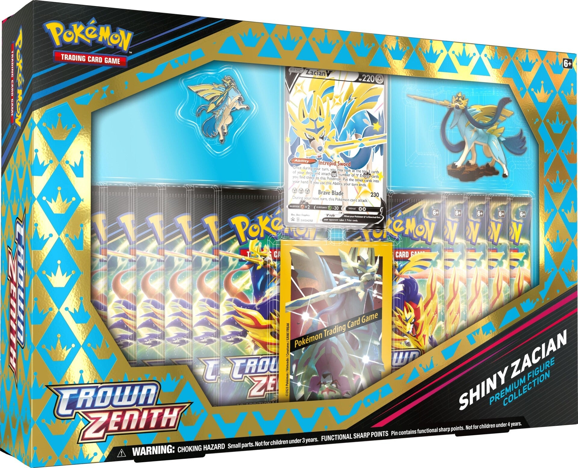 Sword & Shield: Crown Zenith - Premium Figure Collection (Shiny Zacian) | Total Play