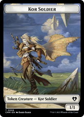Soldier // Kor Soldier Double-Sided Token [Commander Masters Tokens] | Total Play