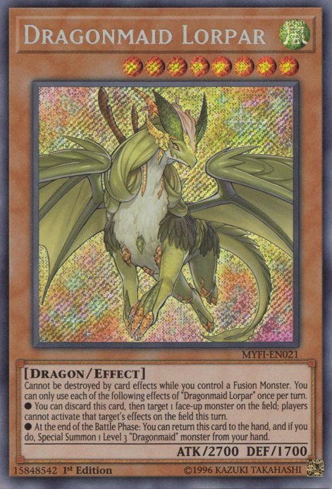 Dragonmaid Lorpar [MYFI-EN021] Secret Rare | Total Play