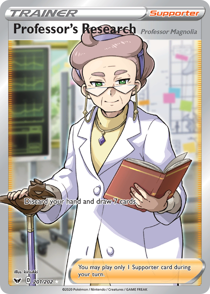 Professor's Research (201/202) (Professor Magnolia) [Sword & Shield: Base Set] | Total Play