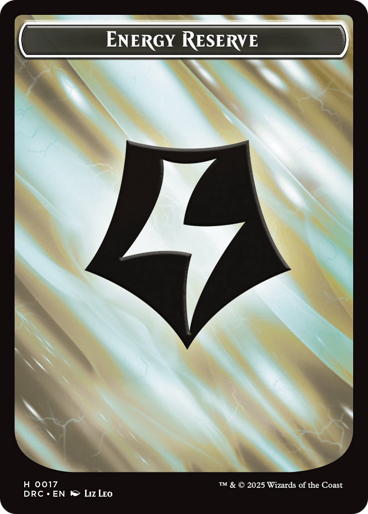 Energy Reserve // Energy Reserve Double-Sided Token [Aetherdrift Commander Tokens] | Total Play