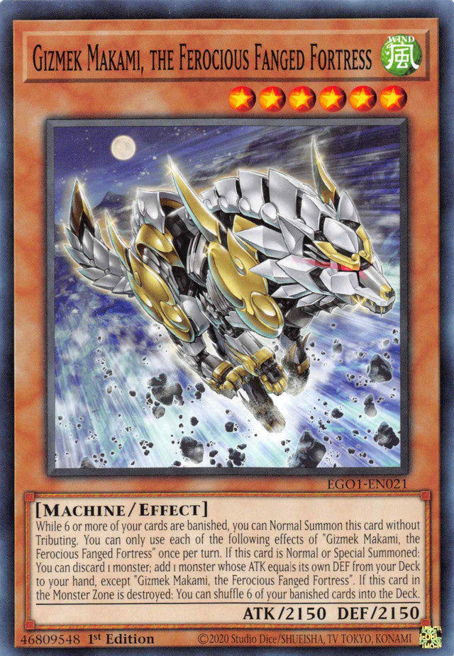 Gizmek Makami, the Ferocious Fanged Fortress [EGO1-EN021] Common | Total Play