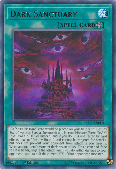 Dark Sanctuary [LED5-EN009] Rare | Total Play