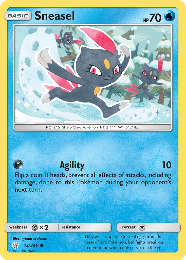 Sneasel (43/236) [Sun & Moon: Cosmic Eclipse] | Total Play