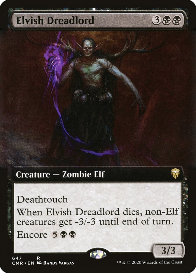 Elvish Dreadlord (Extended Art) [Commander Legends] | Total Play