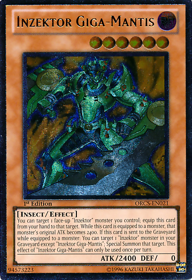 Inzektor Giga-Mantis [ORCS-EN021] Ultimate Rare | Total Play