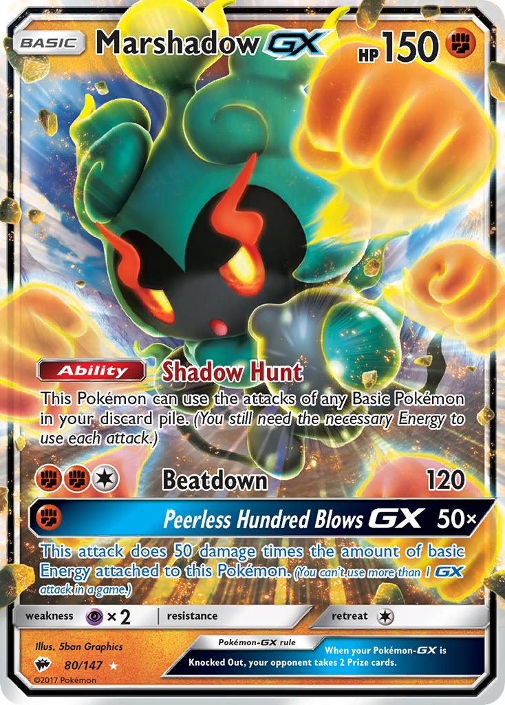 Marshadow GX (80/147) [Sun & Moon: Burning Shadows] | Total Play