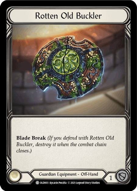 Rotten Old Buckler [OLD003] (Tales of Aria Oldhim Blitz Deck)  1st Edition Normal | Total Play