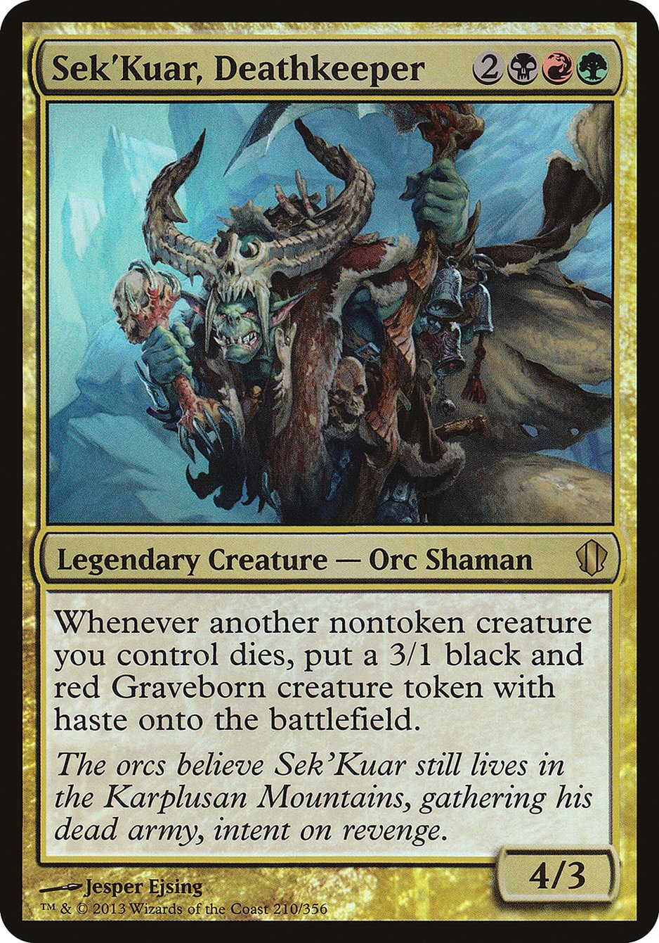 Sek'Kuar, Deathkeeper (Oversized) [Commander 2013 Oversized] | Total Play