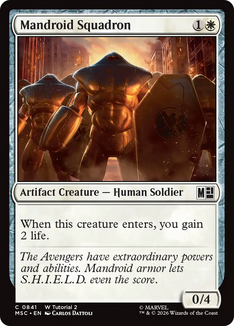 Mandroid Squadron [Marvel Super Heroes Commander] | Total Play