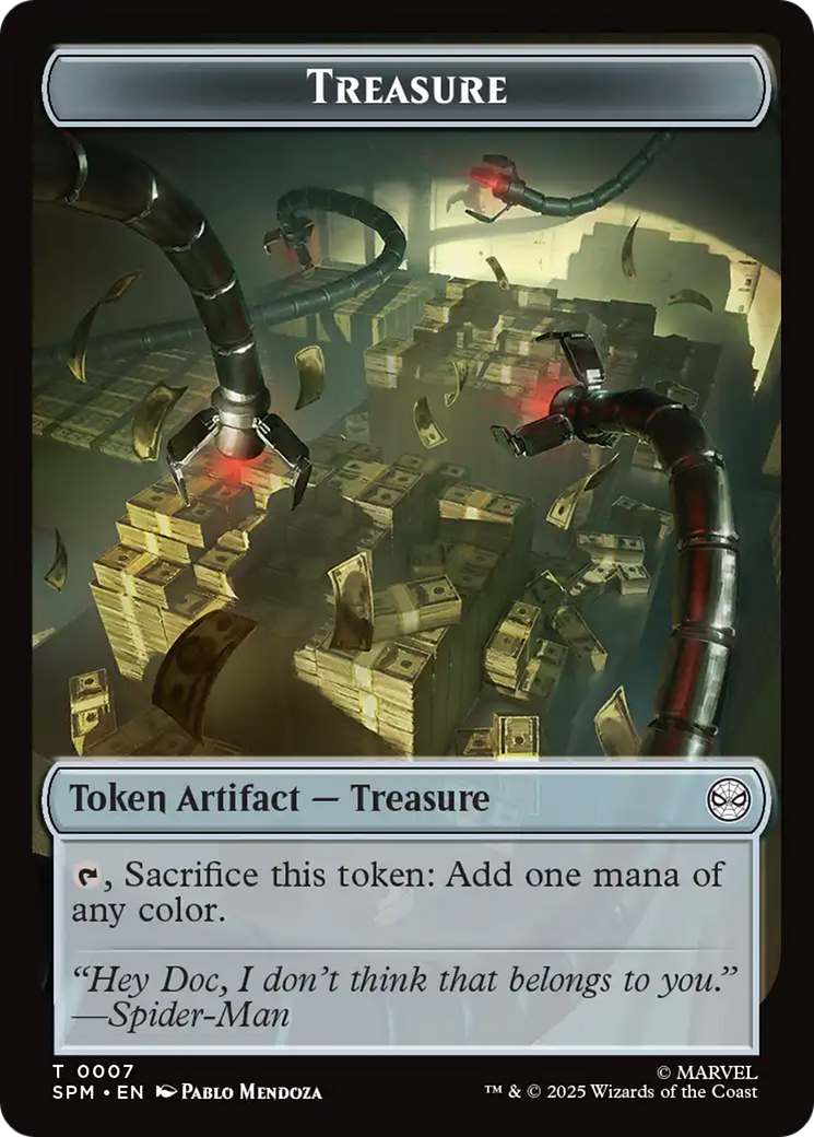 Human Citizen // Treasure Double-Sided Token [Marvel's Spider-Man Tokens] | Total Play