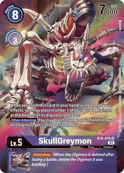 SkullGreymon [BT6-078] (Alternate Art) [Double Diamond] | Total Play