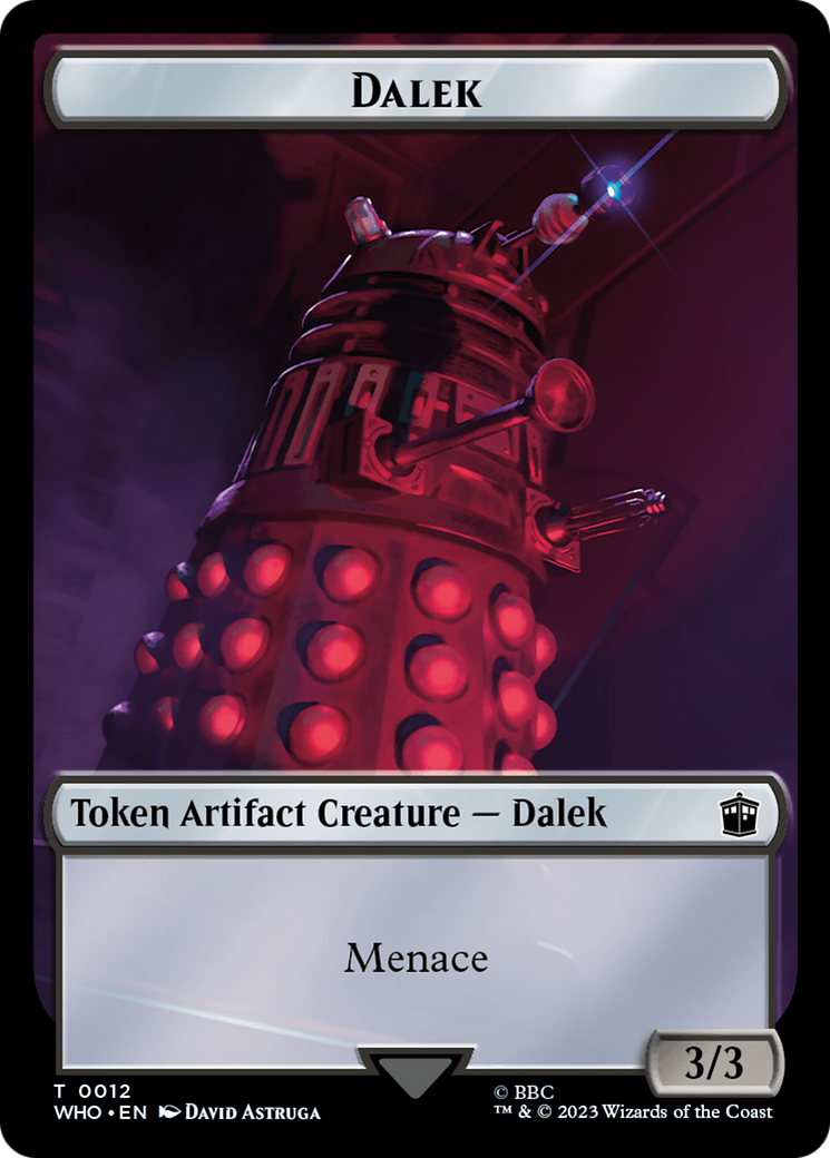 Dalek // Clue (0023) Double-Sided Token [Doctor Who Tokens] | Total Play