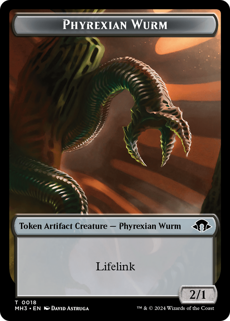 Eldrazi Spawn // Phyrexian Wurm (0018) Double-Sided Token [Modern Horizons 3 Tokens] | Total Play