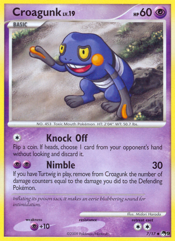 Croagunk (7/17) [POP Series 9] | Total Play