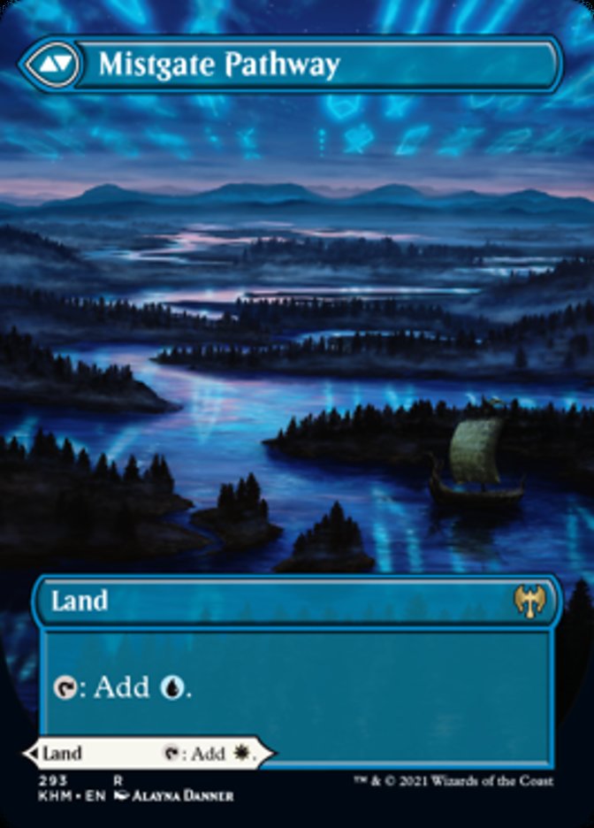 Hengegate Pathway // Mistgate Pathway (Borderless Alternate Art) [Kaldheim] | Total Play