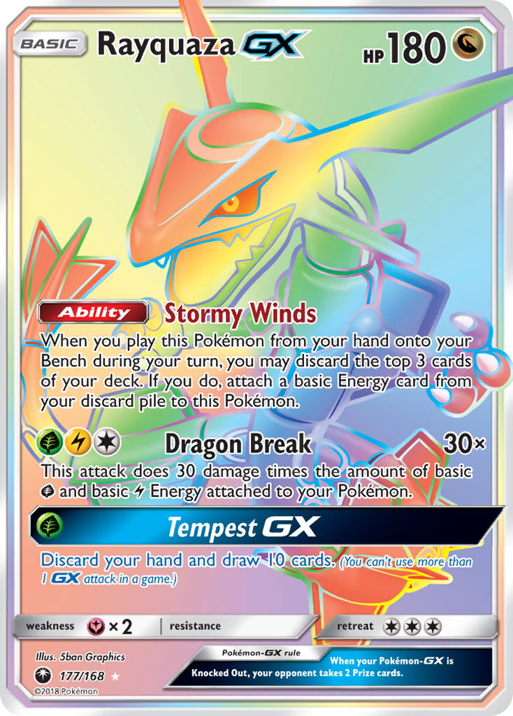 Rayquaza GX (177/168) [Sun & Moon: Celestial Storm] | Total Play