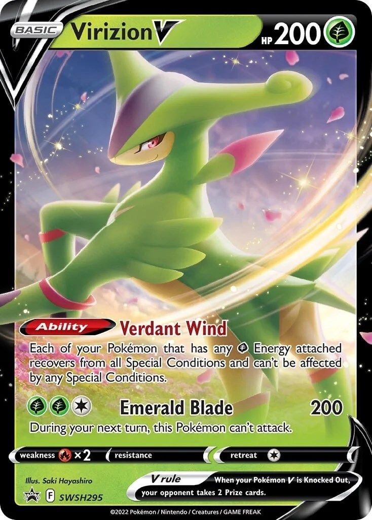 Virizion V (SWSH295) [Sword & Shield: Black Star Promos] | Total Play