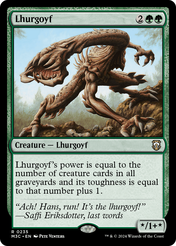 Lhurgoyf (Ripple Foil) [Modern Horizons 3 Commander] | Total Play