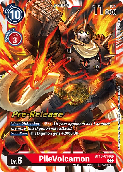 PileVolcamon [BT10-014] [Xros Encounter Pre-Release Cards] | Total Play