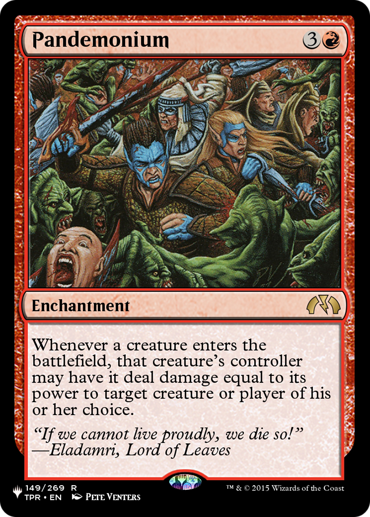 Pandemonium (TPR) [The List] | Total Play