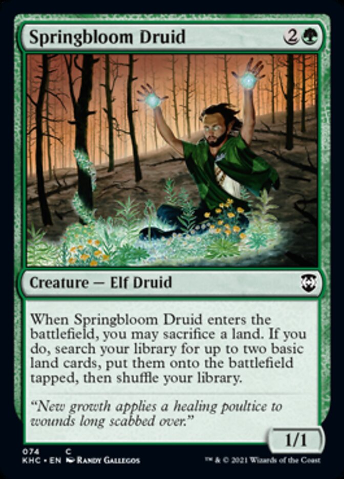 Springbloom Druid [Kaldheim Commander] | Total Play
