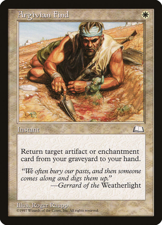Argivian Find [Weatherlight] | Total Play