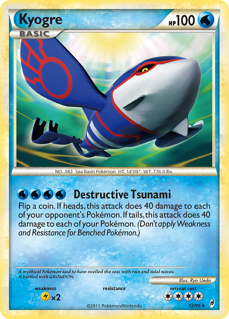 Kyogre (12/95) [HeartGold & SoulSilver: Call of Legends] | Total Play