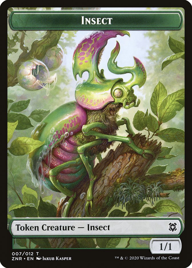 Drake // Insect Double-Sided Token [Zendikar Rising Tokens] | Total Play
