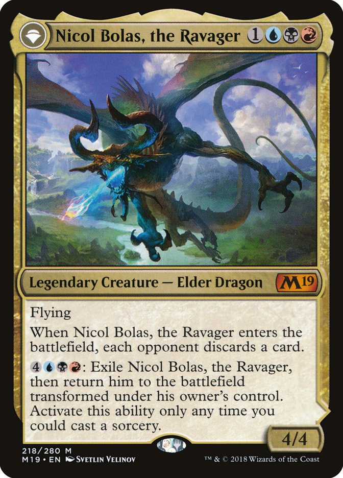 Nicol Bolas, the Ravager // Nicol Bolas, the Arisen [Core Set 2019] | Total Play
