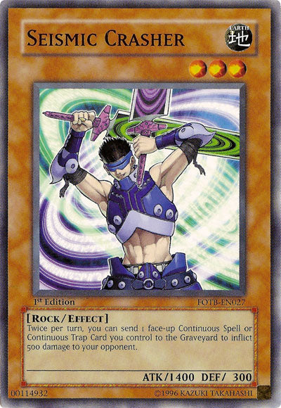 Seismic Crasher [FOTB-EN027] Common | Total Play