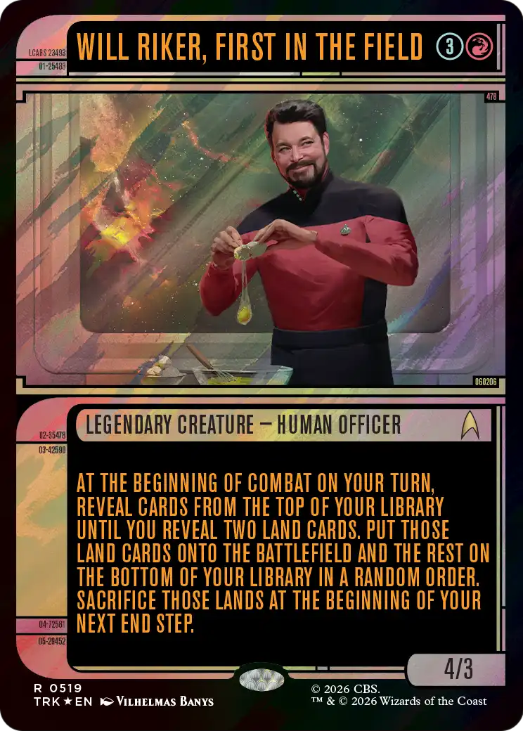 Will Riker, First in the Field (Showcase) (Surge Foil) [Star Trek] | Total Play