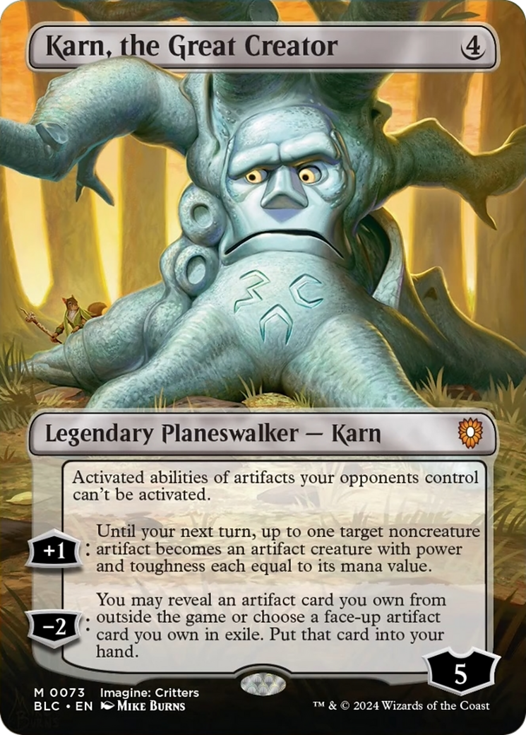 Karn, the Great Creator (Borderless) [Bloomburrow Commander] | Total Play