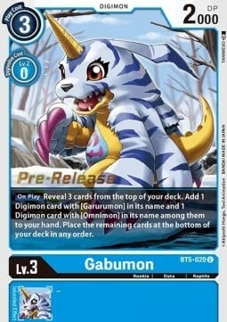 Gabumon [BT5-020] [Battle of Omni Pre-Release Promos] | Total Play