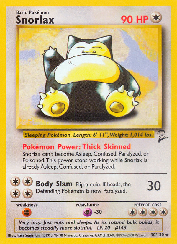 Snorlax (30/130) [Base Set 2] | Total Play