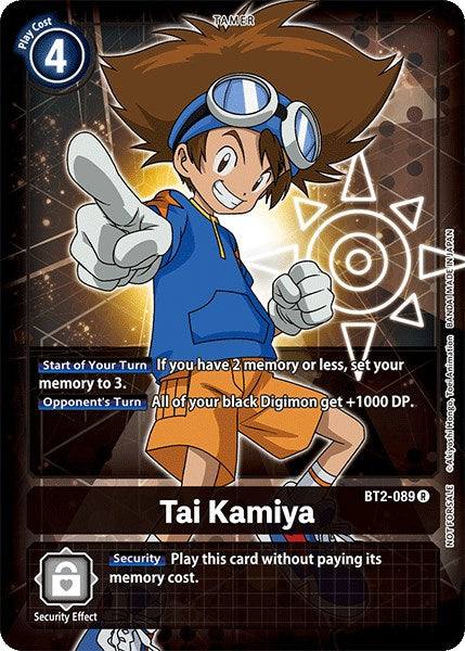 Tai Kamiya [BT2-089] (Official Tournament Pack Vol.3) [Release Special Booster Promos] | Total Play