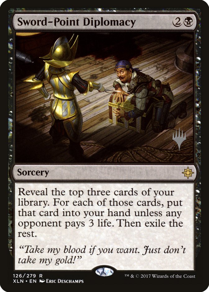 Sword-Point Diplomacy (Promo Pack) [Ixalan Promos] | Total Play