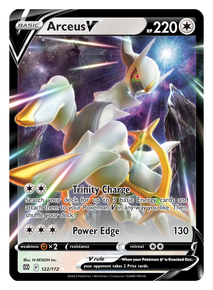Arceus V (122/172) [Sword & Shield: Brilliant Stars] | Total Play